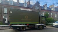 Bomb disposal unit attending the scene at a house in Cork City; occupants evacuated