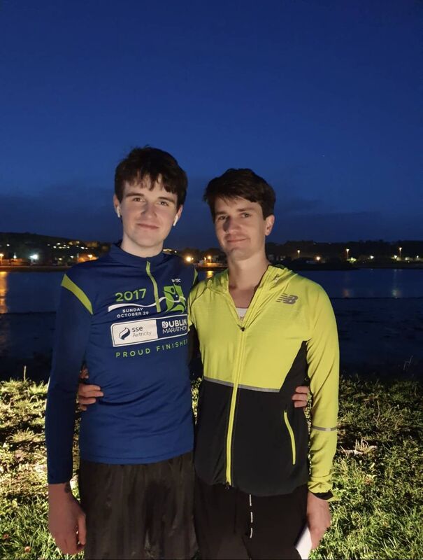 Michael Young and Luke O'Gorman - MY running Dublin virtual marathon, LOG supporting by doing the half marathon Michael Young and Luke O'Gorman - MY running Dublin virtual marathon, LOG supporting by doing the half marathon