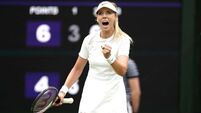 Katie Boulter almost takes roof off Centre Court with upset of Karolina Pliskova