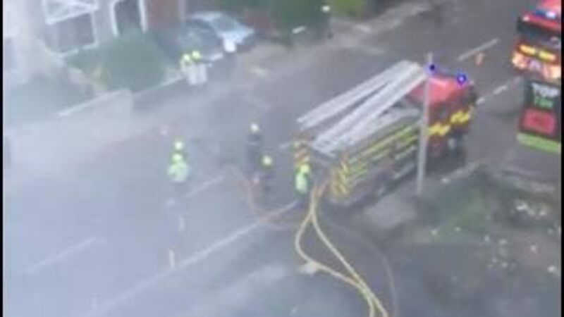 Fire at former Vita Cortex factory fully extinguished Fire at former Vita Cortex factory fully extinguished
