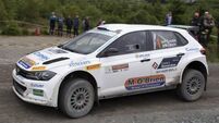 Keith Cronin and Mikie Galvin deliver at Moonraker Rally in Ballyvourney