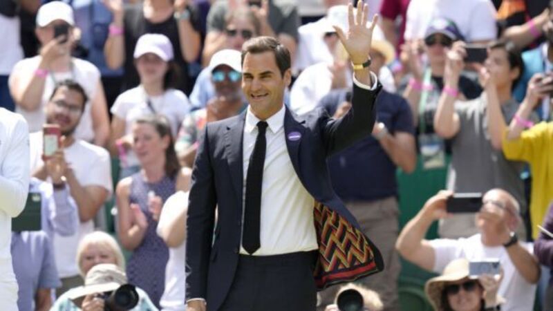 Centre Court gives Roger Federer standing ovation during centenary celebration