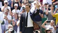 Centre Court gives Roger Federer standing ovation during centenary celebration