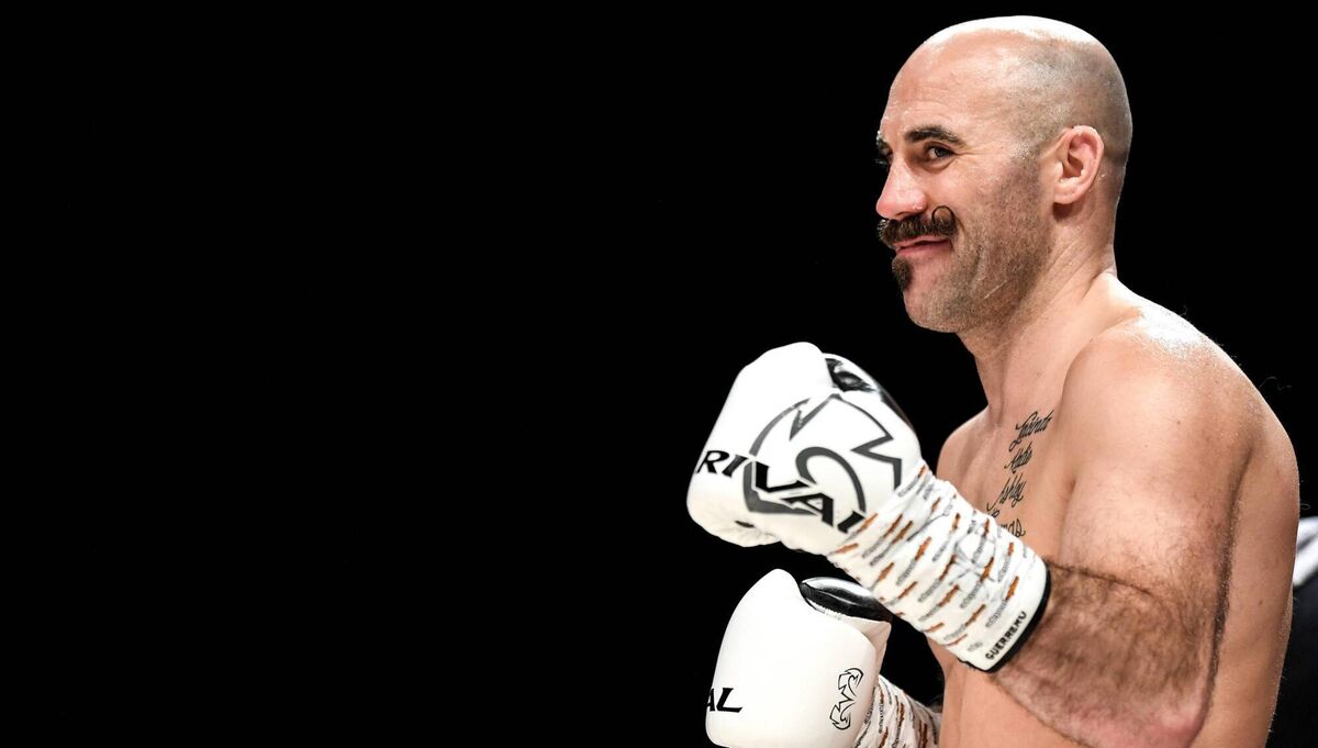 Gary 'Spike' O'Sullivan during his middleweight contest with Gabor Gorbics at The Royal Theatre in Castlebar, Mayo. Photo by Stephen McCarthy/Sportsfile