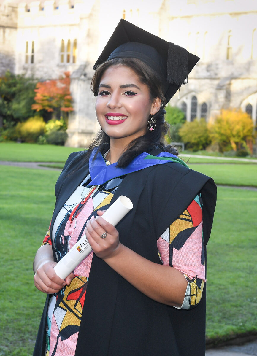 Nicole Ryan from Millstreet, after receiving a diploma in Substance Misuse and Addiction, at the Adult Continuing Education Autumn conferrings at UCC.Picture: David Keane.