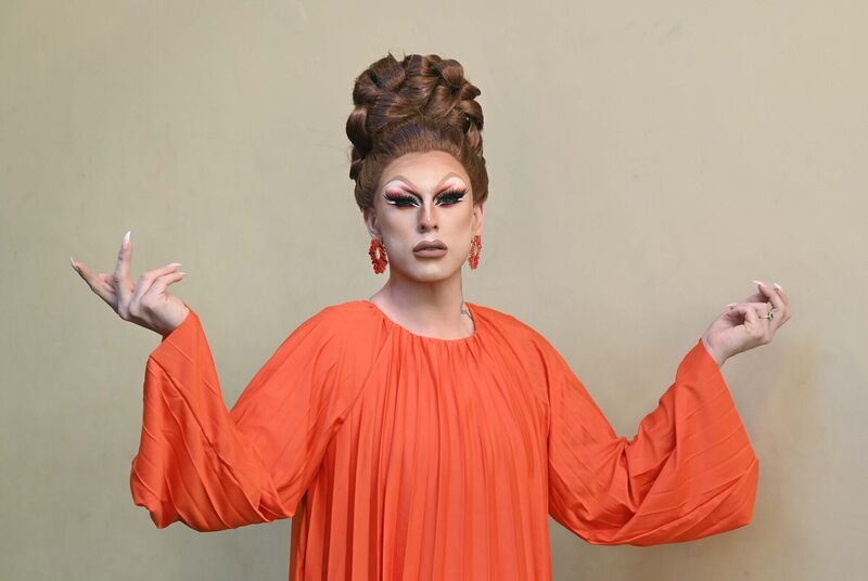 Letycha Le Synn at the Drag School with Mia Gold Drag-uation at the Gay Project, Sawmill Street, Cork.Picture Denis Minihane.