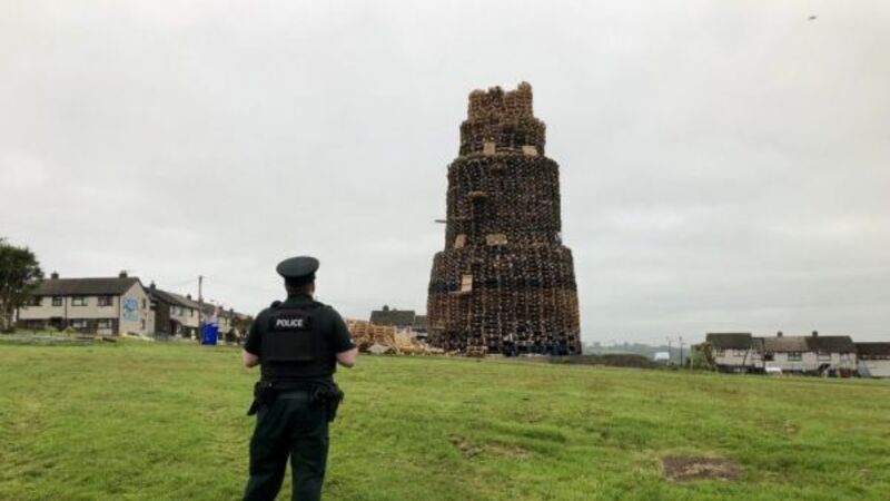 Man dies after fall from bonfire in Northern Ireland