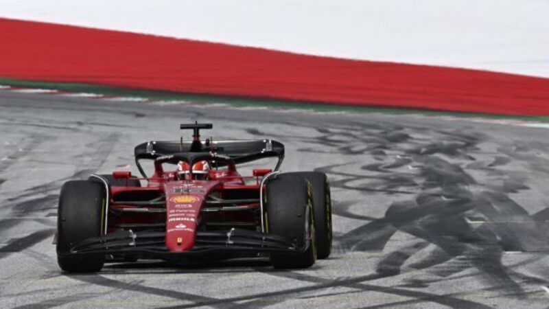 Charles Leclerc edges out Max Verstappen as Carlos Sainz escapes burning Ferrari