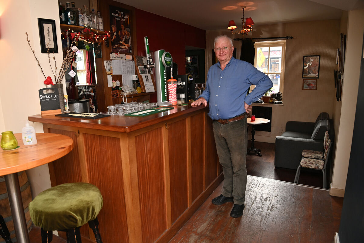 At the counter in the Corner Bar, Skibbereen, West Cork. Picture Dan Linehan
