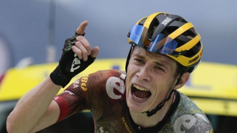 Jonas Vingegaard takes yellow jersey as Tadej Pogacar feels the pressure Jonas Vingegaard takes yellow jersey as Tadej Pogacar feels the pressure