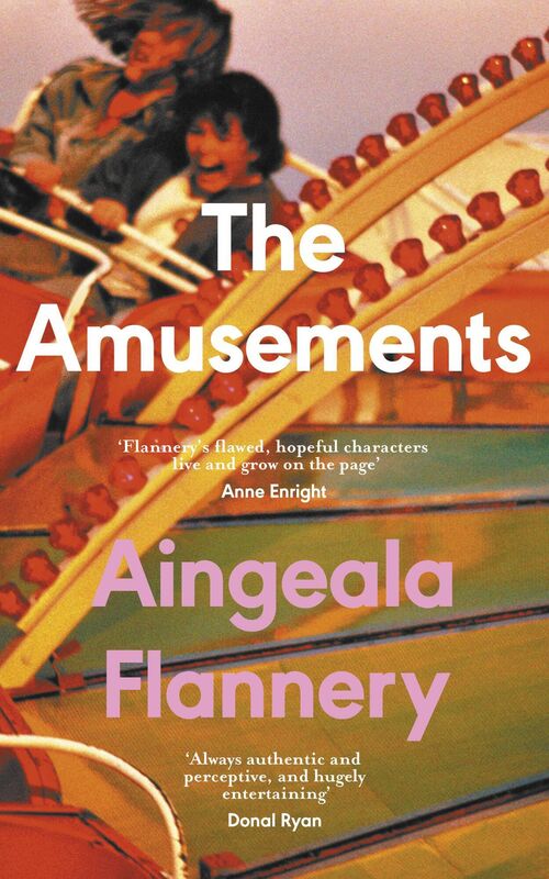 Book jacket of The Amusements by Aingeala Flannery. 