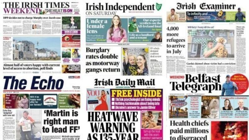 What the papers say: Saturday's front pages What the papers say: Saturday's front pages