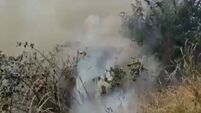 Firefighters tackle blaze in Dublin's Tolka Valley Park
