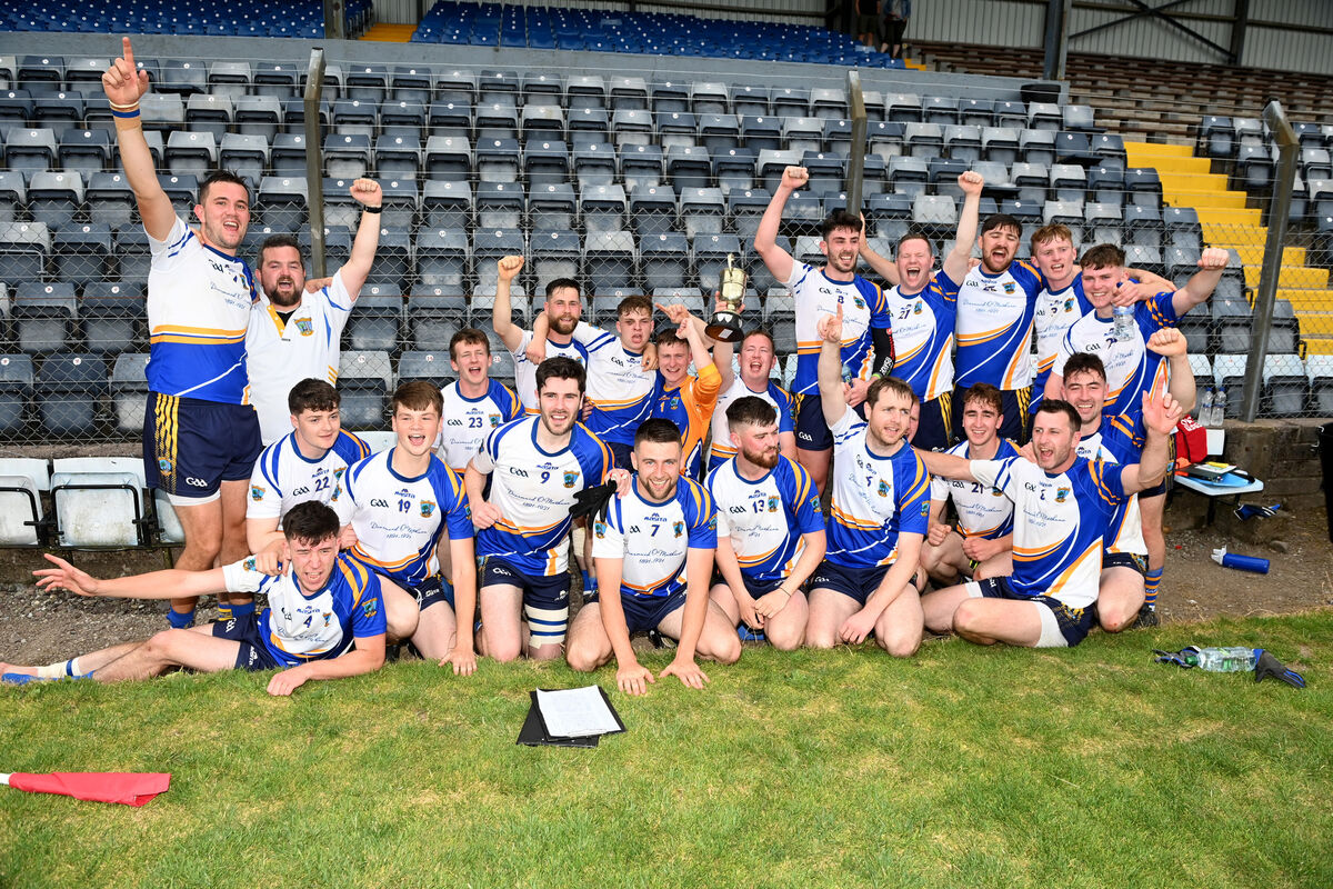 Glory for the Diarmuid Ó Mathunas junior B players after the Bon Secours Cork Junior B final. Picture: Eddie O'Hare Glory for the Diarmuid Ó Mathunas junior B players after the Bon Secours Cork Junior B final. Picture: Eddie O'Hare