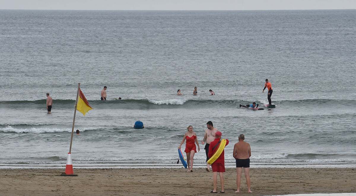  A lifeguard on duty at Garrettstown Beach, Cork. Picture Dan Linehan