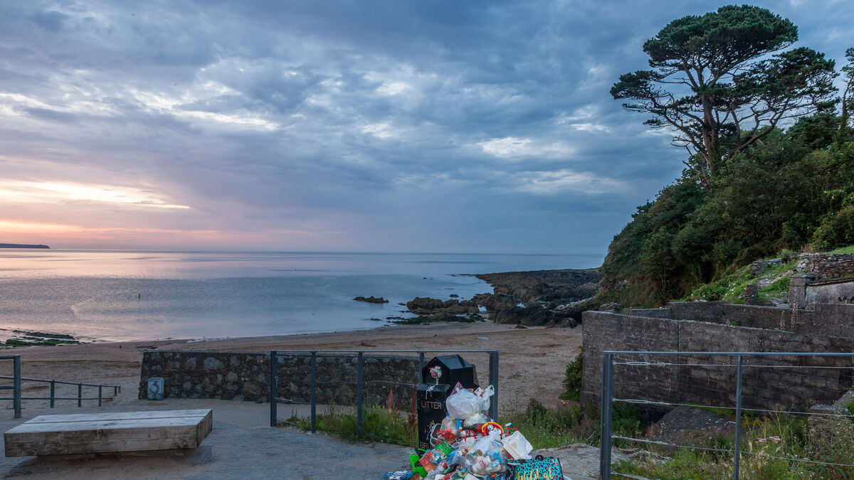 'A BBQ still lighting was put into the bin at Church Bay recently': Household waste being disposed of at public beach bins