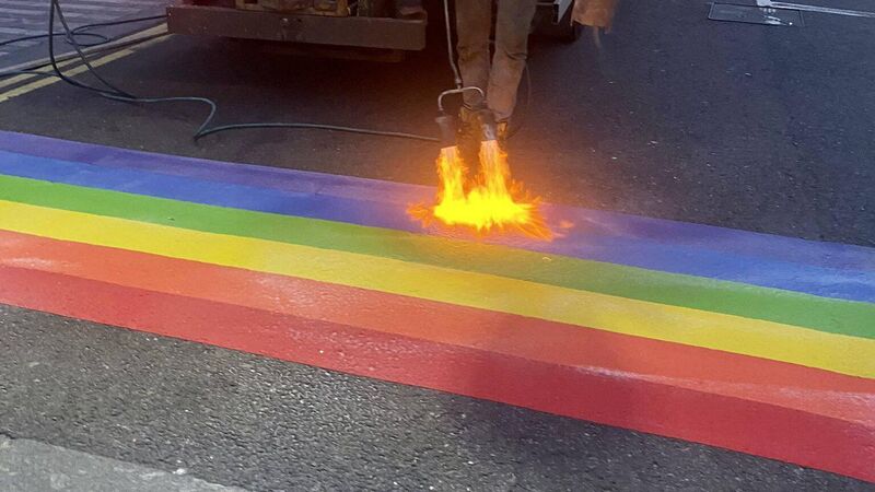 Pride crossings on Pana a 'permanent statement that the city is open to everybody'
