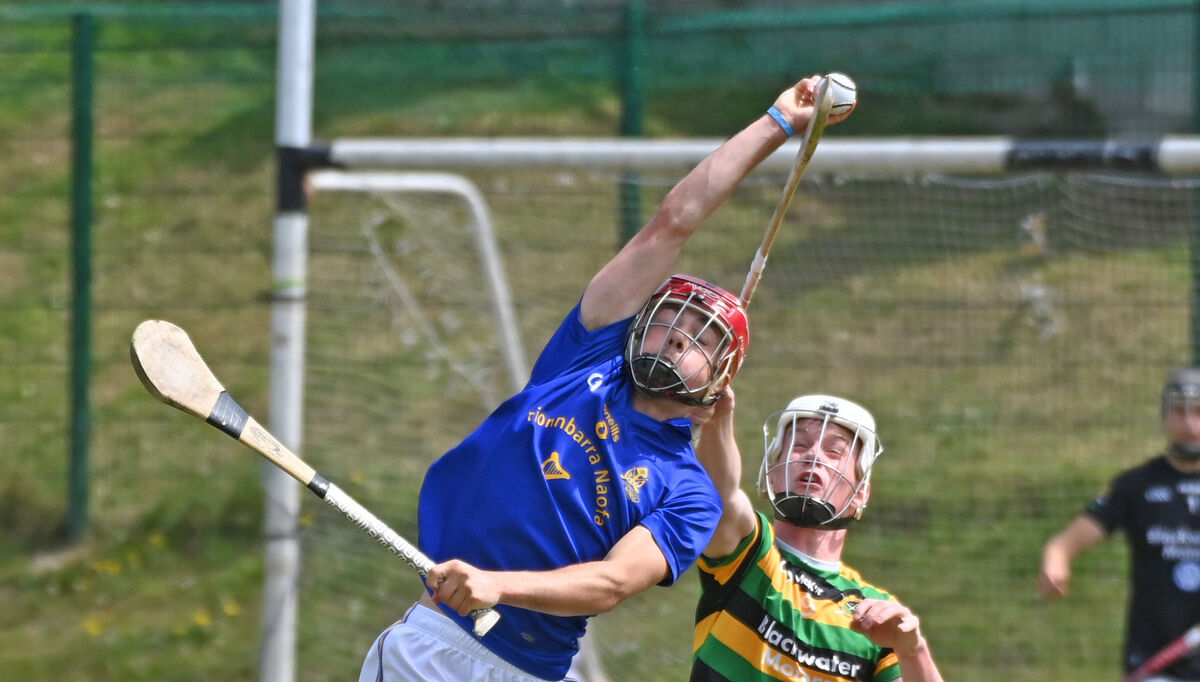 St Finbarr's William Buckley wins the sliotar from Glen Rovers' Donagh Coughlan. Picture: Eddie O'Hare