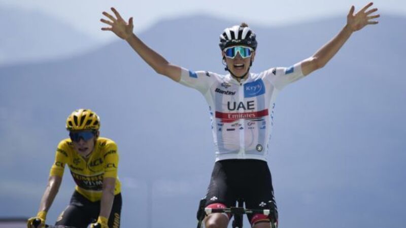 Tadej Pogacar outsprints Jonas Vingegaard but Dane still retains yellow jersey Tadej Pogacar outsprints Jonas Vingegaard but Dane still retains yellow jersey