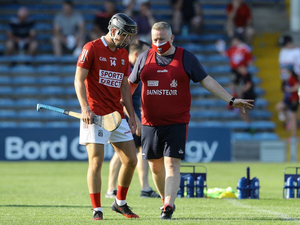 Cork manager Pat Ryan with U20 forward Pádraig Power. Picture: INPHO/Lorraine O'Sullivan Cork manager Pat Ryan with U20 forward Pádraig Power. Picture: INPHO/Lorraine O'Sullivan