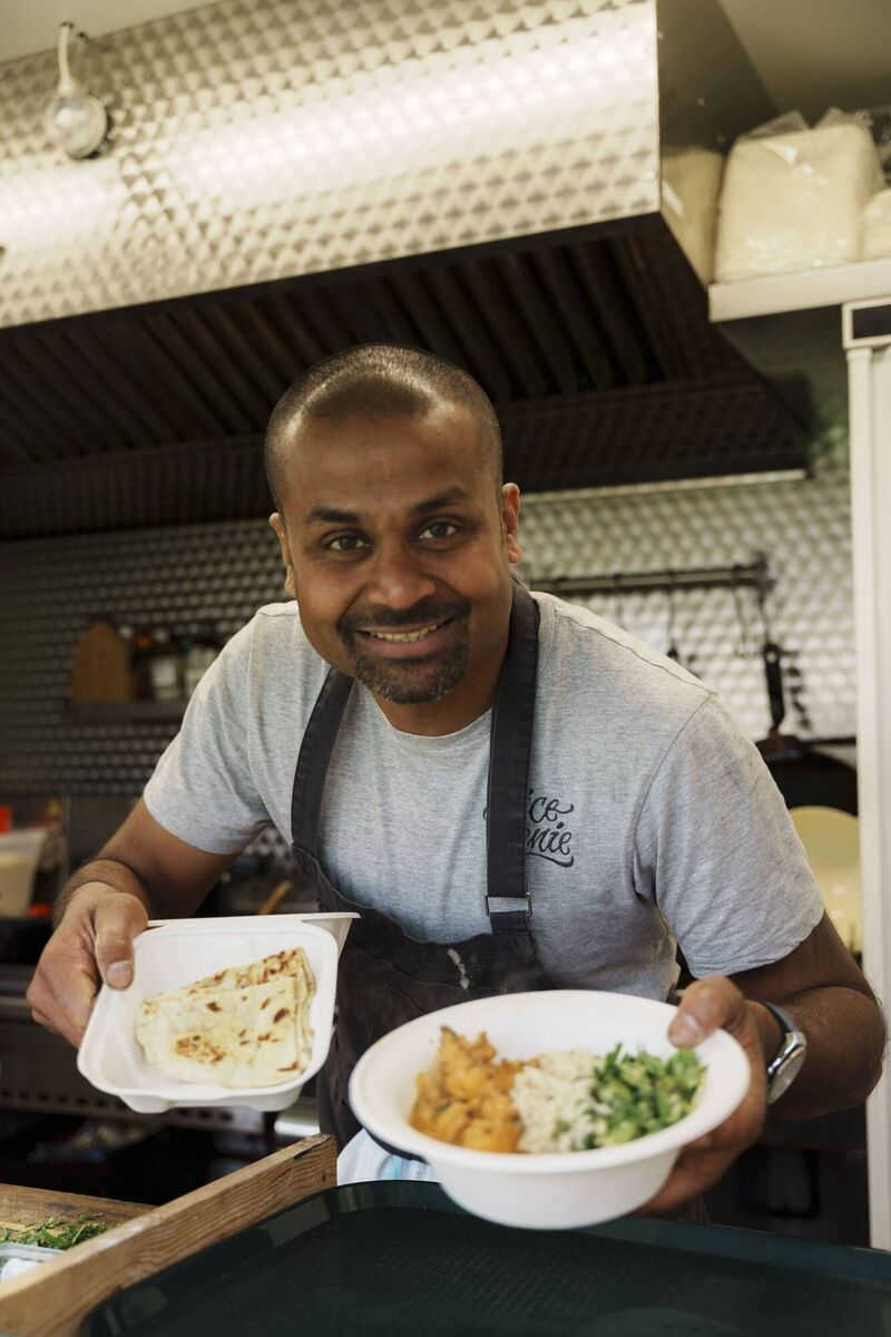 Christopher Braganza – aka the Spice Genie – who won last night’s TV series ‘Battle of the Food Trucks’. Picture: RTÉ/ Appetite 2022 Photography credit: Tristan Hutchinson Christopher Braganza – aka the Spice Genie – who won last night’s TV series ‘Battle of the Food Trucks’. Picture: RTÉ/ Appetite 2022 Photography credit: Tristan Hutchinson