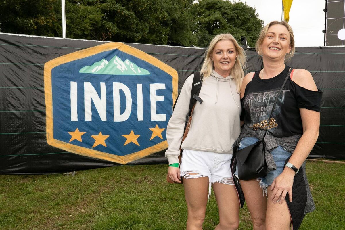 Sinead Hough and Catriona Hough from Limerick on the first day of Indiependence 2022 in Mitchelstown; Cork. Photo: Kieran Frost