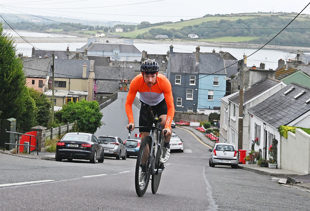 Well known triathlon athlete Chris Mintern in training on Windmill Hill for this years Ironman in Youghal. Picture; Eddie O'Hare Well known triathlon athlete Chris Mintern in training on Windmill Hill for this years Ironman in Youghal. Picture; Eddie O'Hare