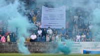 Watch: Investigation to be launched by FAI after fence collapses in Cork derby cup match