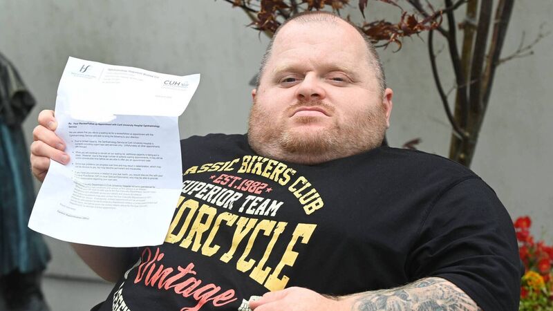 Cork patient with one eye told he must wait six years and nine months to see specialist