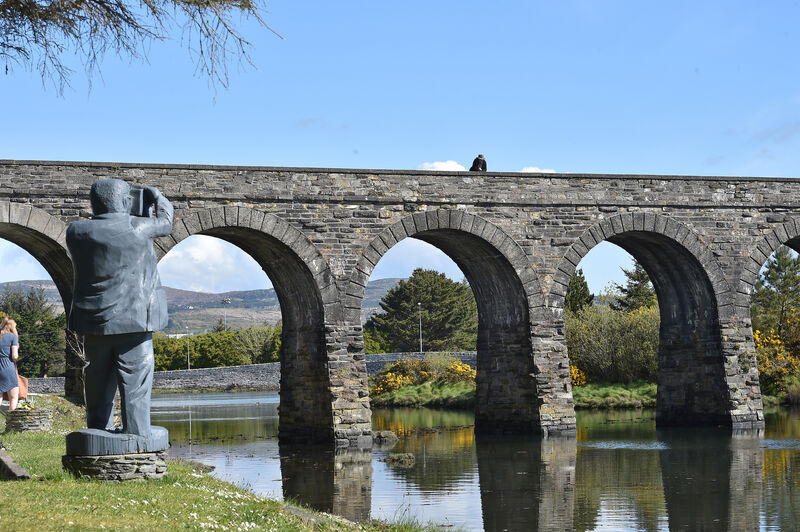 A man watching the World pass by from the twelve arch bridge in Ballydehob, West Cork. Picture Dan Linehan A man watching the World pass by from the twelve arch bridge in Ballydehob, West Cork. Picture Dan Linehan