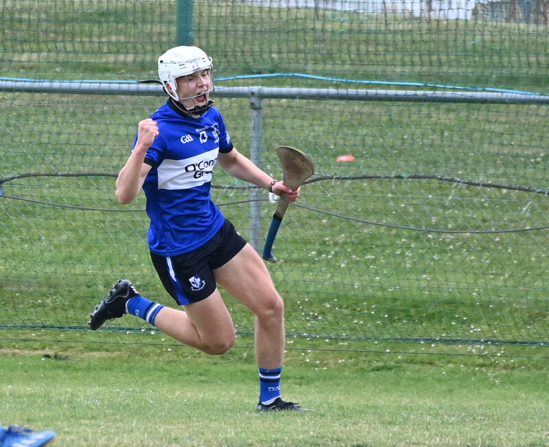 Sarsfields' Colm McCarthy celebrates his goal against Charleville. Picture: Eddie O'Hare
