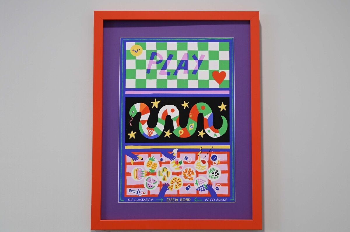 Artwork by children of the Open Road Project at Edel House, Good Shepherd, Cork.