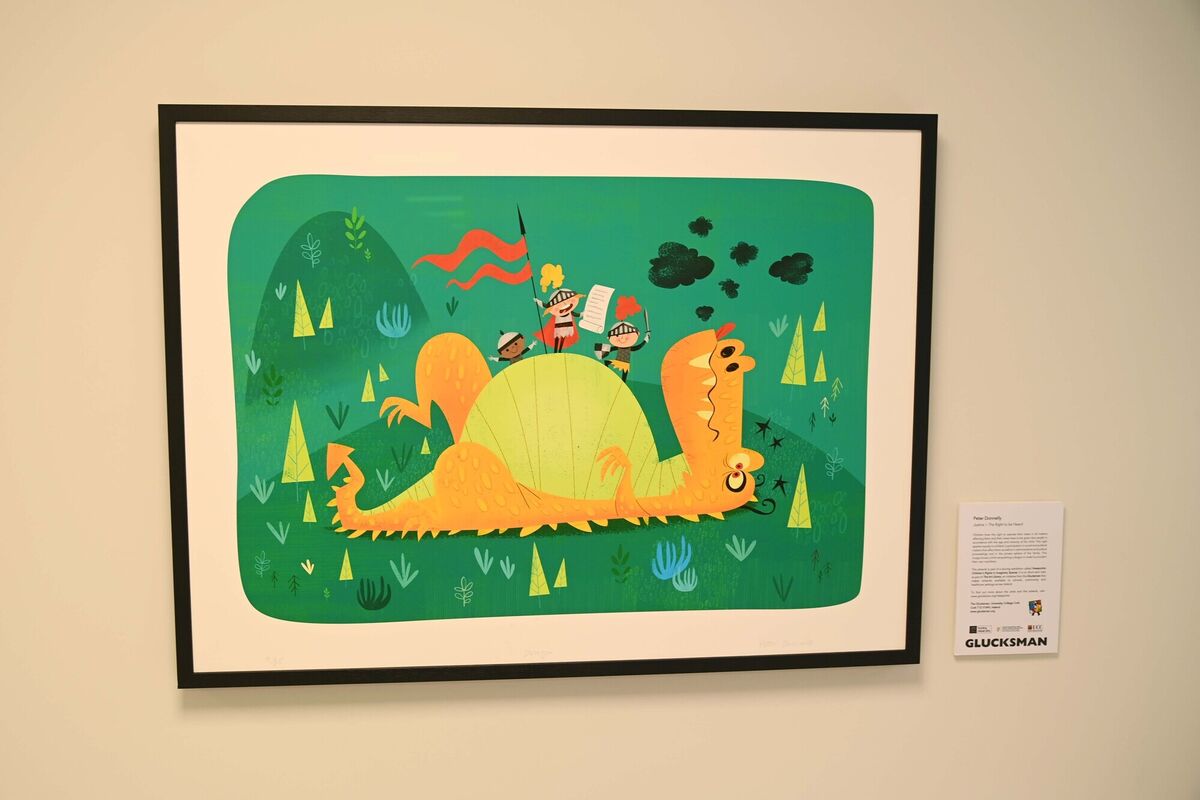 One of the art pieces on loan from the Glucksman Gallery in Edel House Good Shepherd, Cork.