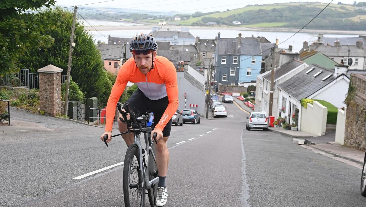Youghal Ironman Well known triathlon athlete Chris Mintern in training on Windmill lane for this years Ironman in Youghal. Picture; Eddie O'Hare Youghal Ironman Well known triathlon athlete Chris Mintern in training on Windmill lane for this years Ironman in Youghal. Picture; Eddie O'Hare