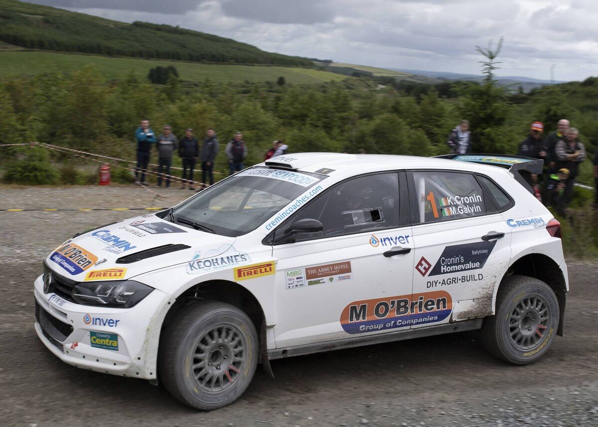Keith Cronin/Mikie Galvin (VW Polo GTi R5) will be in action in the Voyonic Grampian Rally, round four of the British Rally Championship. Picture: Martin Walsh. 