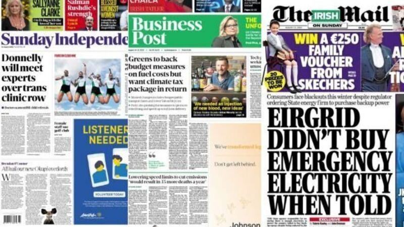 What the papers say: Sunday's front pages