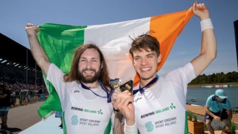 Paul O’Donovan and Fintan McCarthy claim gold at European Rowing Championships
