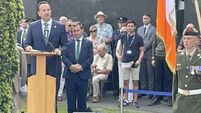 Varadkar pays tribute to ‘remarkable legacy’ of Michael Collins at his graveside