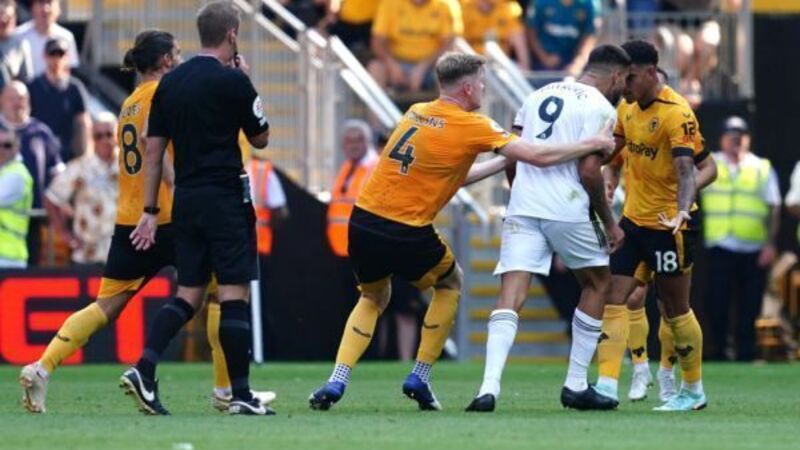 Bruno Lage says Aleksandar Mitrovic and Morgan Gibbs-White should have seen red Bruno Lage says Aleksandar Mitrovic and Morgan Gibbs-White should have seen red