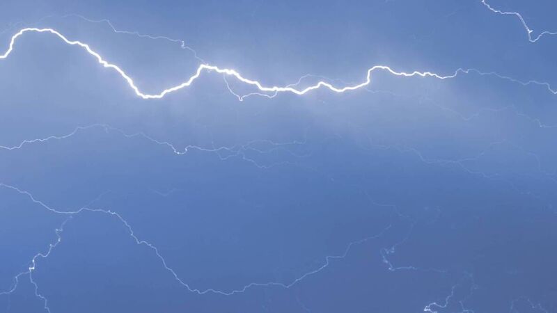 Watch: Spectacular lightning show lights up Cork sky