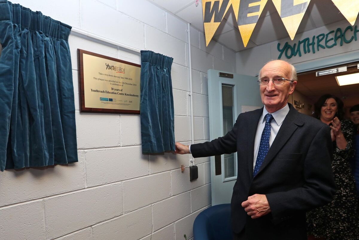 The centre celebrated its 30th anniversary in 2019. Pictured unveiling the plaque is Ray McCarthy, former Principal of Terence MacSwiney Community College. Picture: Jim Coughlan The centre celebrated its 30th anniversary in 2019. Pictured unveiling the plaque is Ray McCarthy, former Principal of Terence MacSwiney Community College. Picture: Jim Coughlan