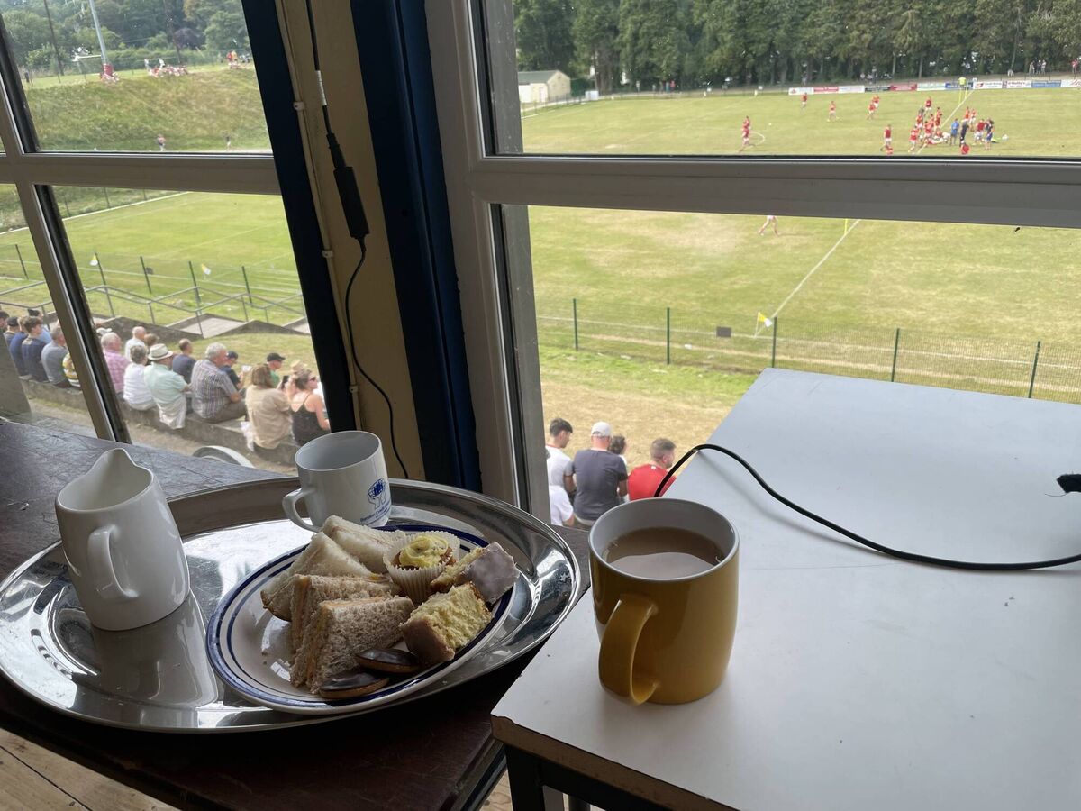 Hospitality for media at Charlie Hurley Park, home of Bandon GAA. Hospitality for media at Charlie Hurley Park, home of Bandon GAA.