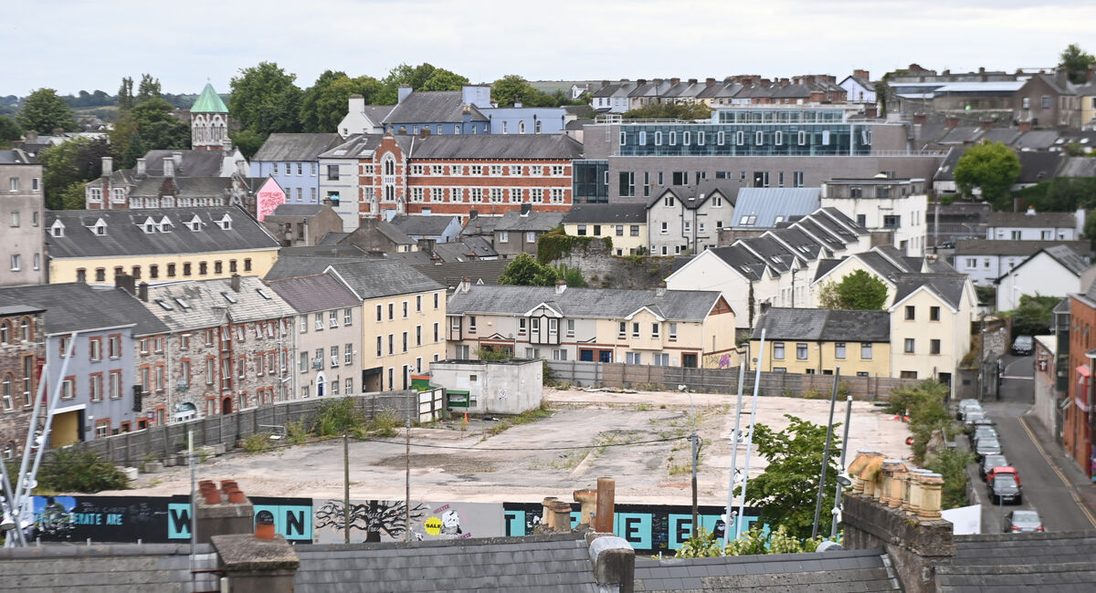The vacant site on Sullivans's quay, home of the former tax office with Nano Nagle place (behind) on Douglas street. Picture: Eddie O'Hare The vacant site on Sullivans's quay, home of the former tax office with Nano Nagle place (behind) on Douglas street. Picture: Eddie O'Hare