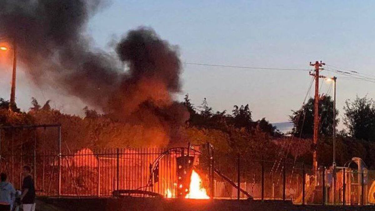 Antisocial behaviour gone "beyond a joke" in Ballincollig as playground set alight twice in a week 