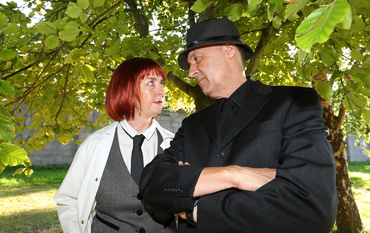 ‘Arsenic and Old Lace’ cast members Adriana Dinneen and Mike Keep. Picture: Jim Coughlan
‘Arsenic and Old Lace’ cast members Adriana Dinneen and Mike Keep. Picture: Jim Coughlan