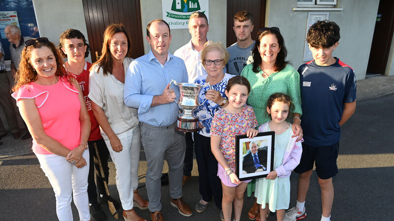 Denis O'Riordan Cup presented to Cork County Board Denis O'Riordan Cup presented to Cork County Board