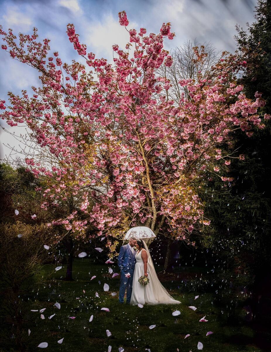 Melissa and Mark Cullinane, who are together ten years, on their very special wedding day.