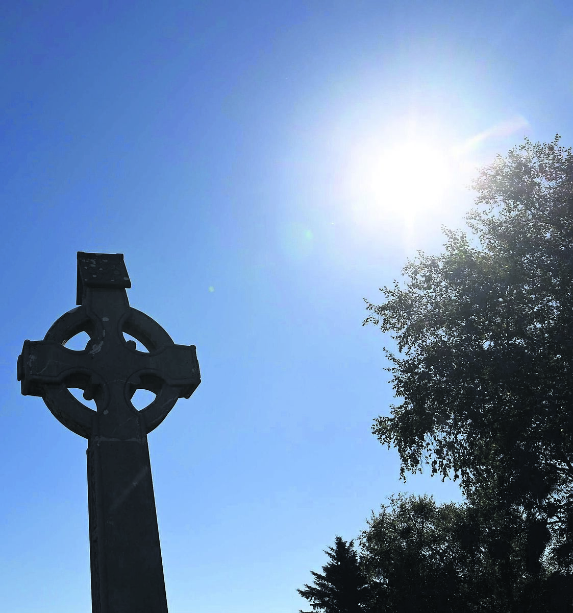 The cross over the grave of Brian Dillon at Rathcooney Graveyard, Cork.Picture Denis Minihane.