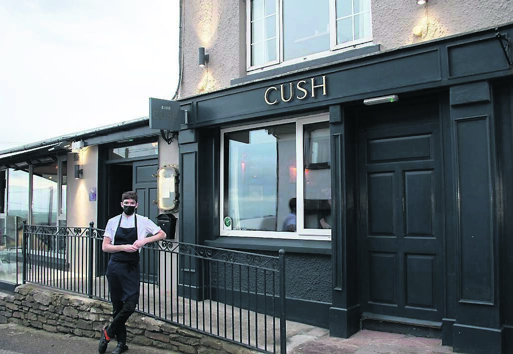 Chef Dan Guerin outside the main entrance to his Cush Restaurant in Ballycotton, which was awarded with a prestigious Bib Gourmand Award. Picture: Howard Crowdy Chef Dan Guerin outside the main entrance to his Cush Restaurant in Ballycotton, which was awarded with a prestigious Bib Gourmand Award. Picture: Howard Crowdy