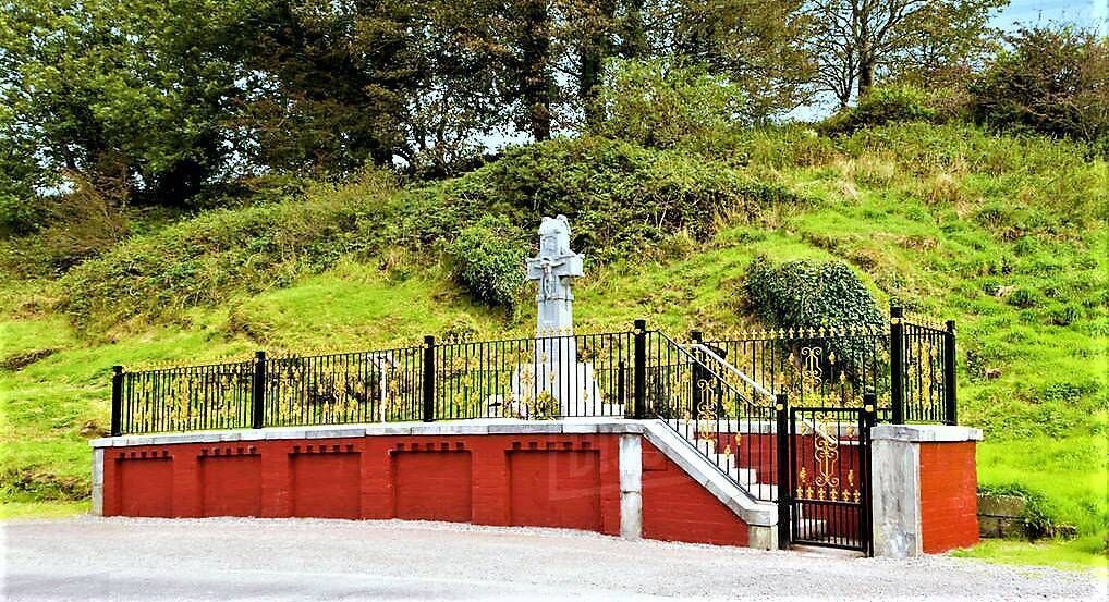 The monument at the site of the ambush. Picture: Pat Poland 